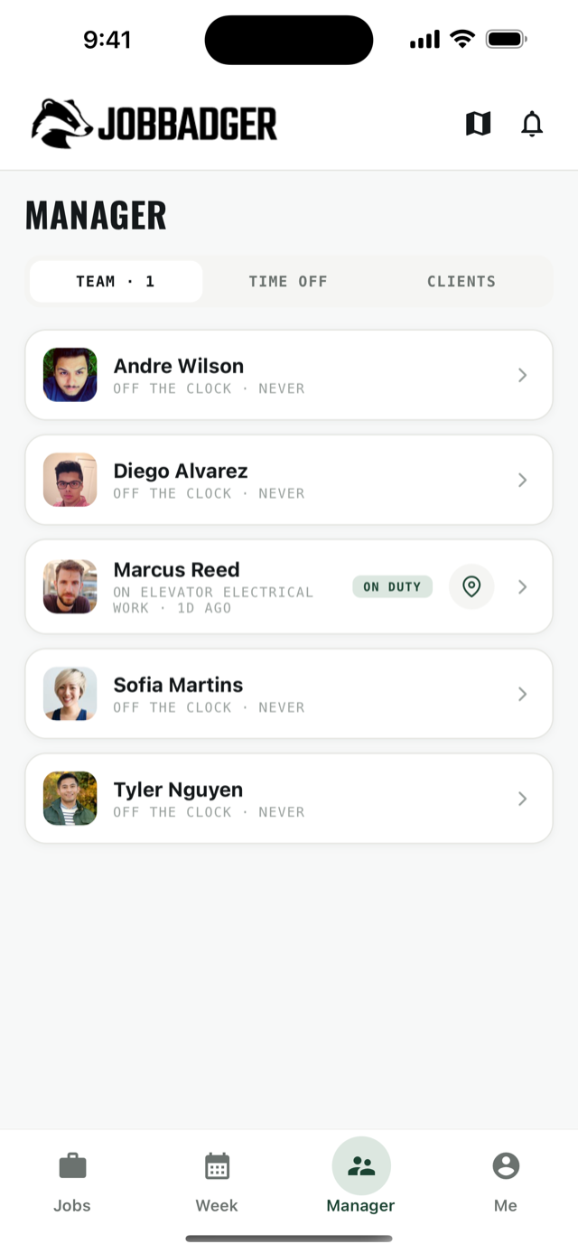 Live team status & approvals