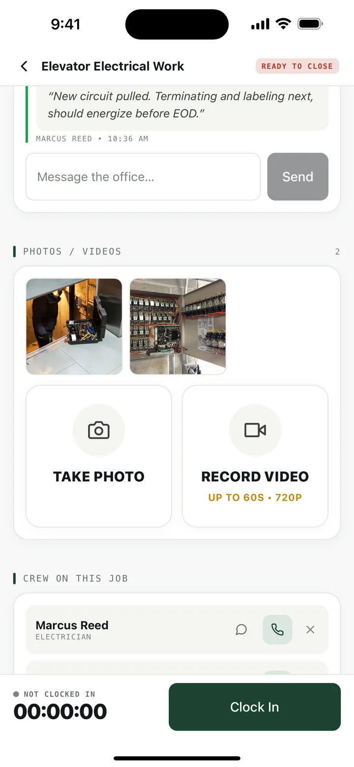 Photo & video proof from the field